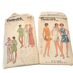 VTG 1970s Uncut Simplicity Sewing Patterns Bundle Uncut Robe Babydoll Dress MCM